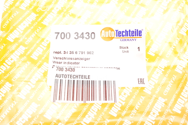 Датчик износа тормозных колодок, задний Autotechteile 7003430 цена, от 6.51 USD