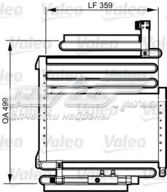 Radiador de aire acondicionado 814288 VALEO