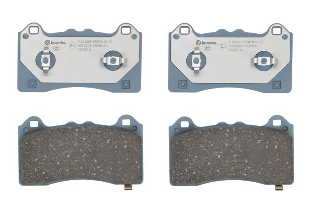 P24256E Brembo Sapatas do freio dianteiras de disco