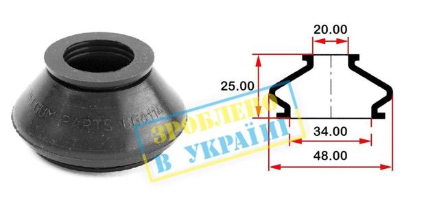 Пыльник опоры шаровой нижней Belgum BG0114 цена, от 0.81 USD