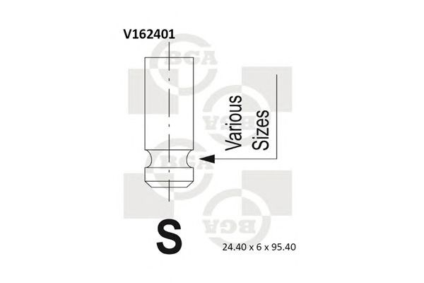 Клапан випускний V162401 BGA