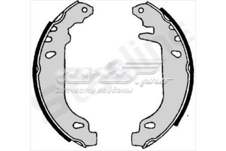 Купить BC06020 Starline Задние барабанные тормозные колодки
