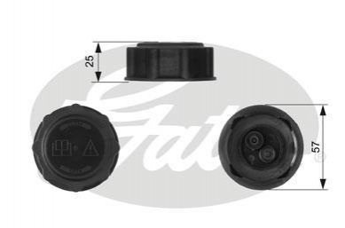 Кришка розширювального бачка RC233 GATES