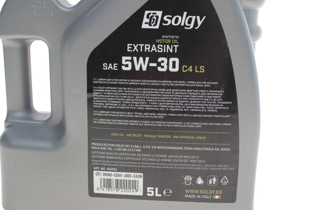 Купить 504026 Solgy Моторное масло для дизеля