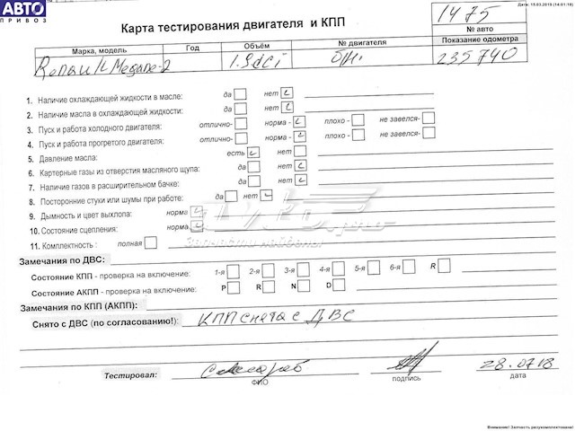Купить F9Q804 Renault (RVI) Двигатель голый