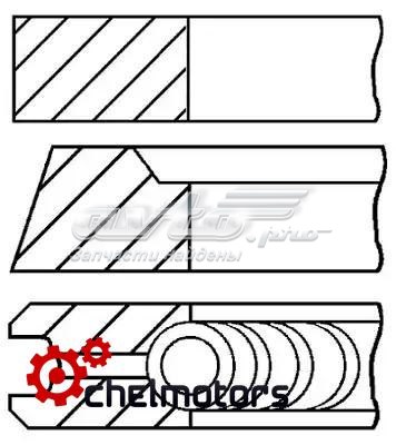 Маслоз'ємні поршневі кільця, стандартні 0811120000 GOETZE