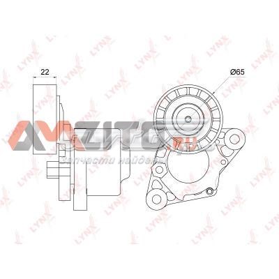 Натяжитель приводного ремня PT3251 Lynxauto