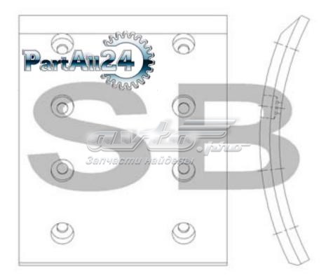 Накладка тормозная передняя (TRUCK) SL213 SANGSIN