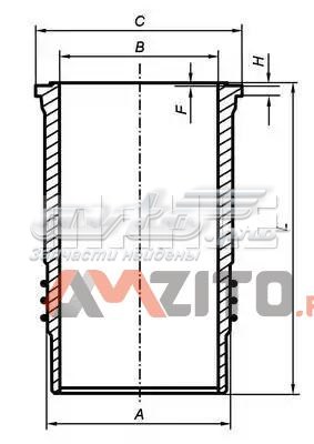 Гільза циліндра 037WN4801 MAHLE