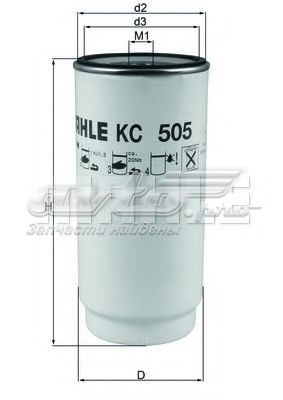 Фильтр топливный MAHLE KC505D