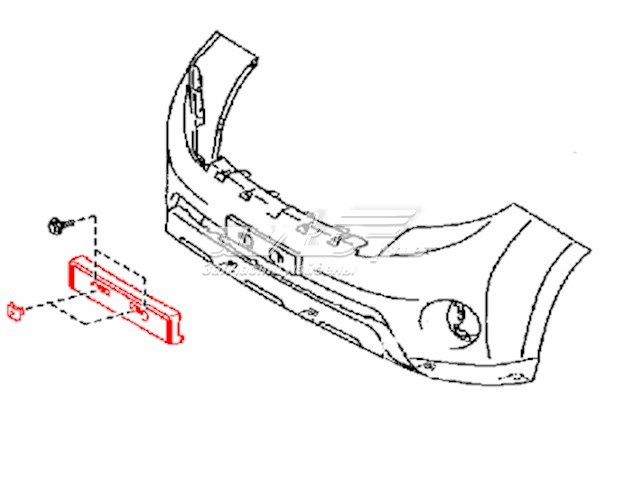 Кріплення переднього номера автомобіля 5211460210 TOYOTA