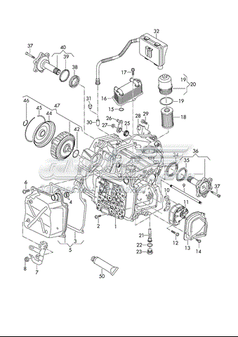 Ремкомплект гідротрансформатора АКПП 02E398029C VAG