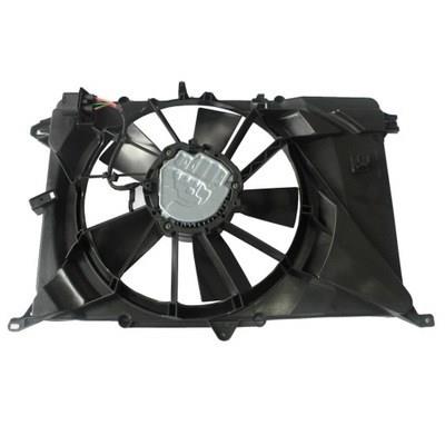 624520 TYC difusor do radiador de esfriamento, montado com motor e roda de aletas