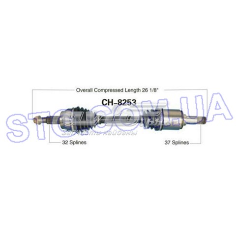 CH8253 Trakmotive/Surtrack Полуось передняя левая