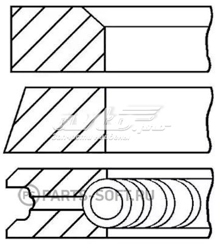 Поршні і шатуни 0852750000 GOETZE