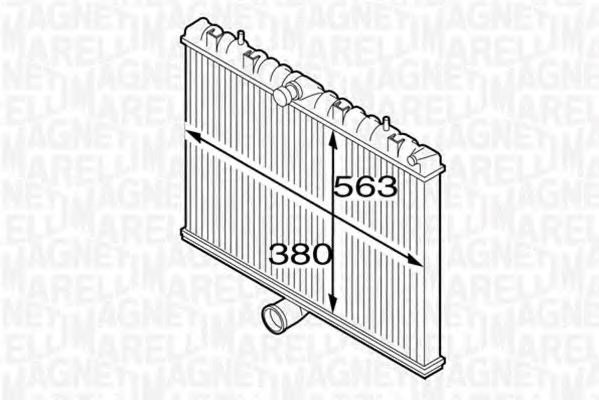 Радіатор 350213127300 MAGNETI MARELLI