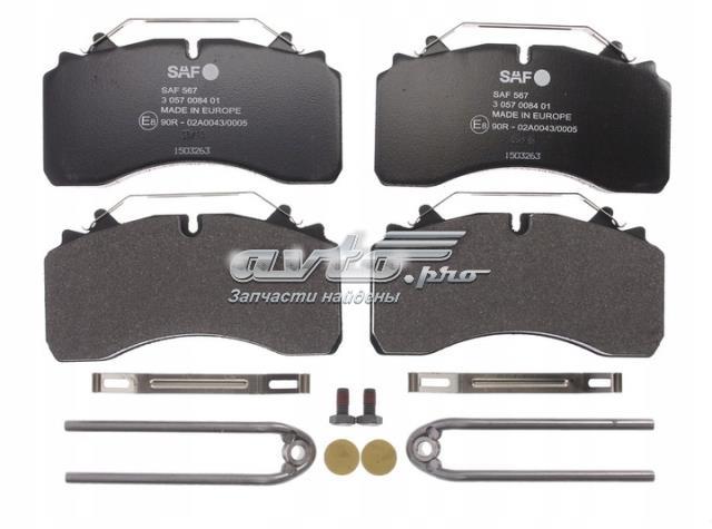 Купить 3057008401 SAF Колодки тормозные задние, дисковые