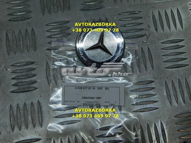 A6388170116 MERCEDES Emblema de capó original y equivalente