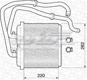 Теплообмінник 350218072000 MAGNETI MARELLI