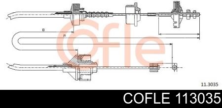 Трос зчеплення 113035 COFLE