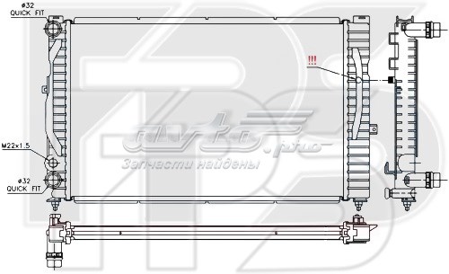 FP12A404 FPS Радиатор основной