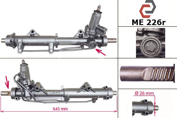 Рейковий рульовий механізм A2044606300 MERCEDES