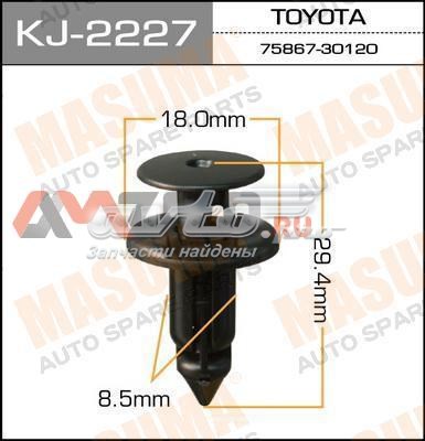 Кліпса кріплення накладок порогів KJ2227 MASUMA