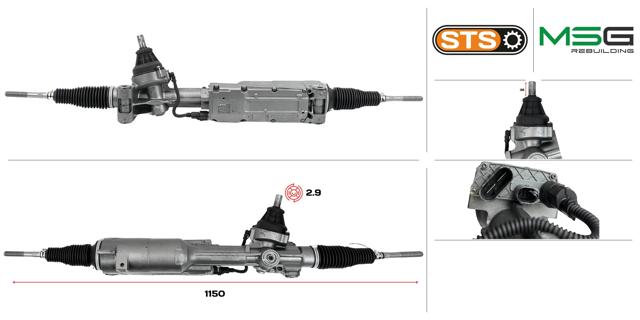 Рулевая рейка AU402NL00RT MSG Rebuilding