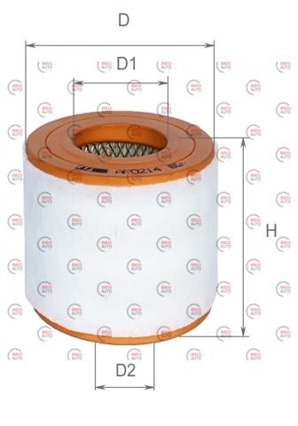 AF0214 Alpha Filter Воздушный фильтр двигателя