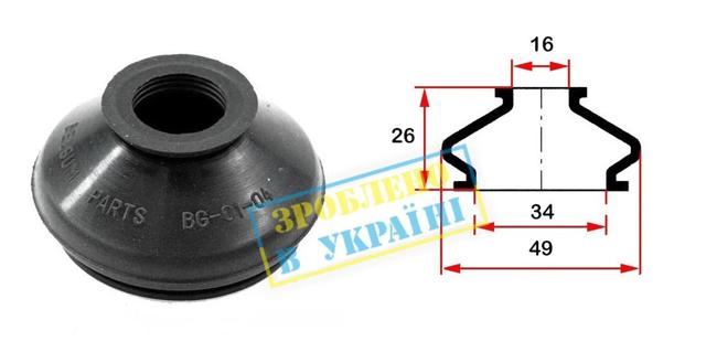 BG0104 Belgum Пыльник опоры шаровой нижней