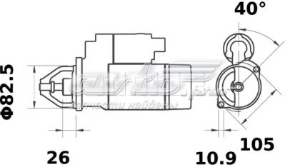 Стартер MS271 Mahle Original