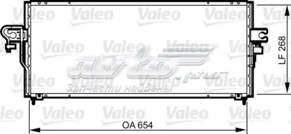 Radiador de aire acondicionado 817794 VALEO