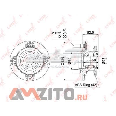 WH1107 Lynxauto cubo traseiro