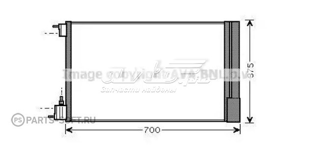 Радиатор кондиционера AVA OLA5478D