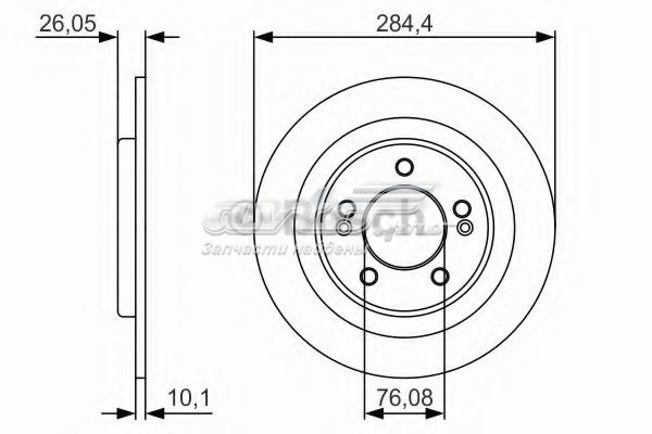 Диск гальмівний задній 0986479A47 BOSCH