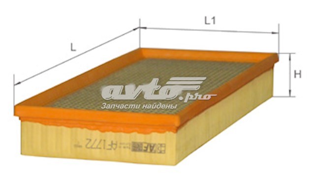 Купить AF1772S Alpha Filter Автомобильный фильтр воздуха