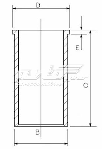 Гільза циліндра 1402028000 GOETZE