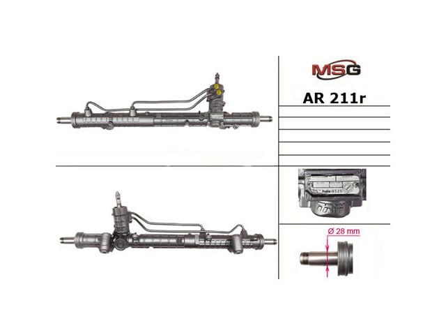 Рейка рулевая MSG AR211R