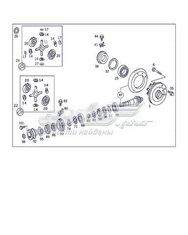 Підшипник хвостовика заднього моста, внутрішній A0019806902 MERCEDES