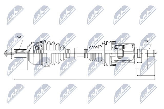 31367192 Volvo Полуось передняя левая