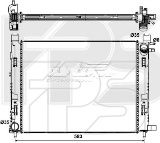 Радиатор FP56A120 FPS