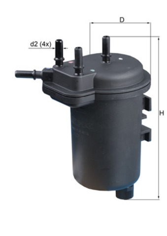 Фильтр топливный Mahle Original KL432