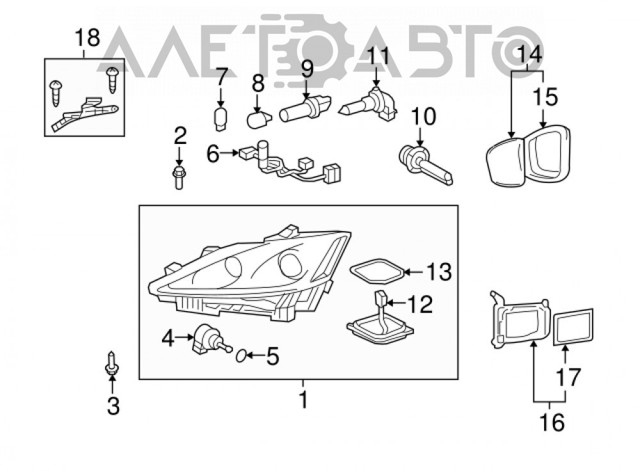 Лампочка ксеноновая 9098120024 TOYOTA