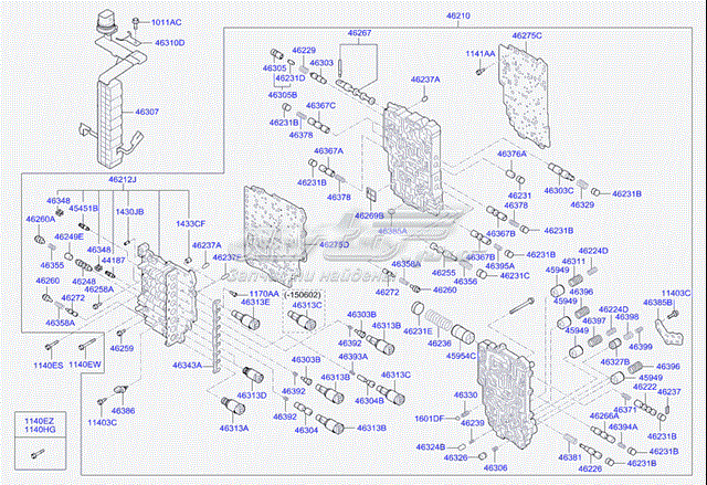 Блок клапанів АКПП 462103B011 HYUNDAI