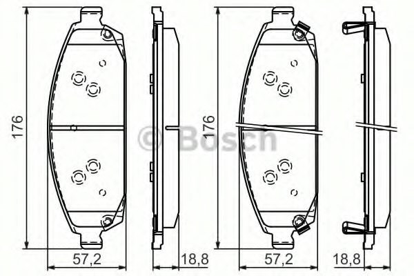 986494370 Bosch Колодки передние