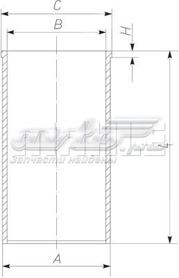 Гильза поршневая Mahle Original 151WV3200 цена, от 54.70 USD