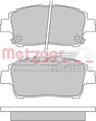 Колодки тормозные передние дисковые METZGER 1170322