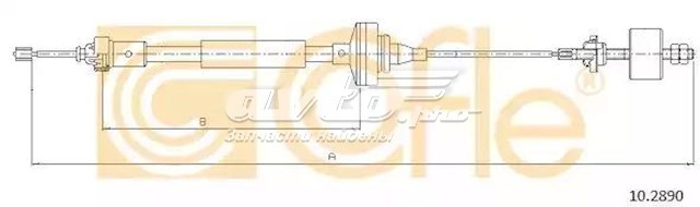 Тросик зчеплення 102890 COFLE