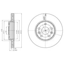 Гальмо дискове переднє BG4317C DELPHI