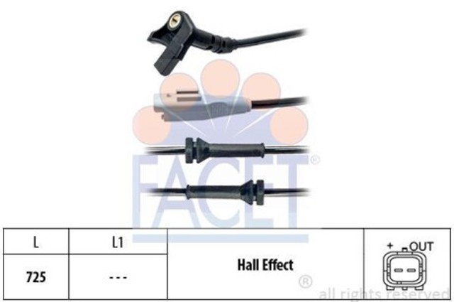 Датчик АБС 210092 FACET